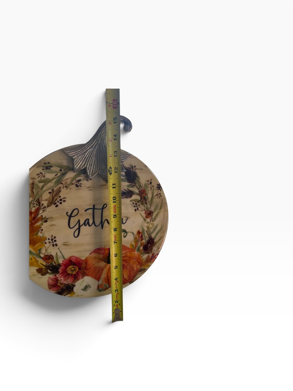 Gather Pumpkin Floral Fall Farmhouse Tabletop Decor - Picture 7 of 8